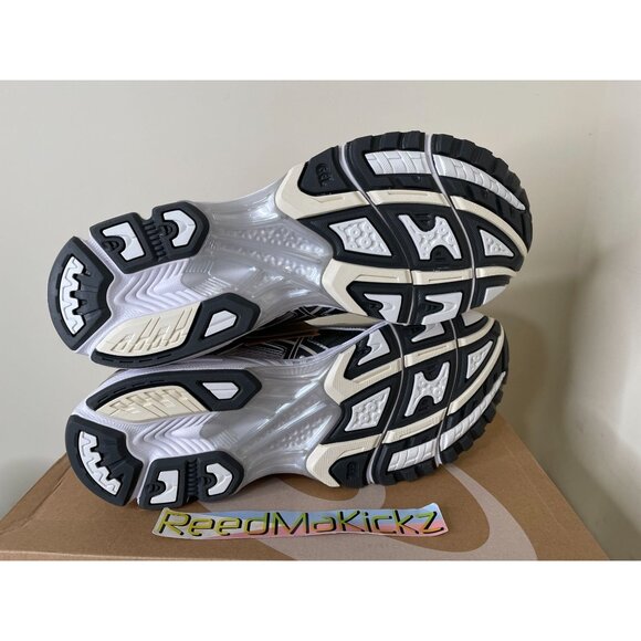 Asics Gel Nimbus 10.1 White Obsidian Grey Beige Mens Sizes - Picture 6 of 7